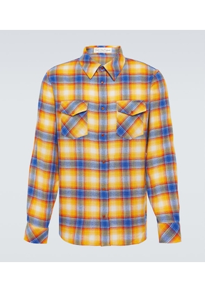 God's True Cashmere Tartan cashmere shirt