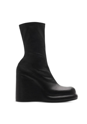 Burberry High Wedge Heel Pillar Boots