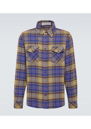 God's True Cashmere Tartan cashmere shirt