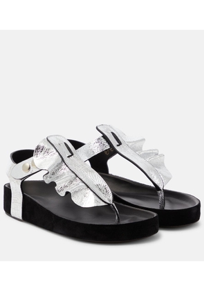 Isabel Marant Isela metallic leather sandals