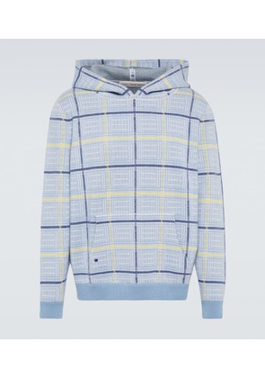 God's True Cashmere Rain tartan cashmere hoodie