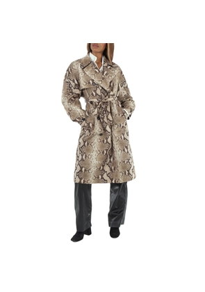 Stella Mccartney Python Print Trench Coat