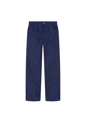 Versace Barocco Cotton-Canvas Carpenter Pants