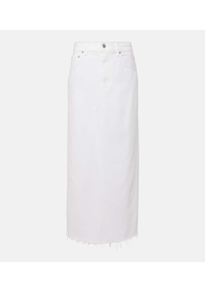 Citizens of Humanity Circolo Reworked denim maxi skirt