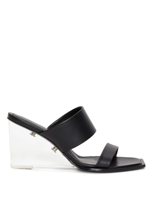 Alexander McQueen Black Shard Leather Sandals