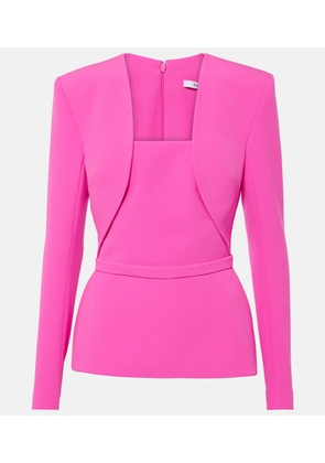 Safiyaa Samuela paneled crepe top