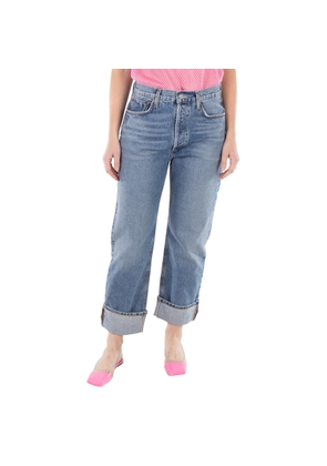 Agolde Ladies Fran Invention Low Slung Straight Jeans