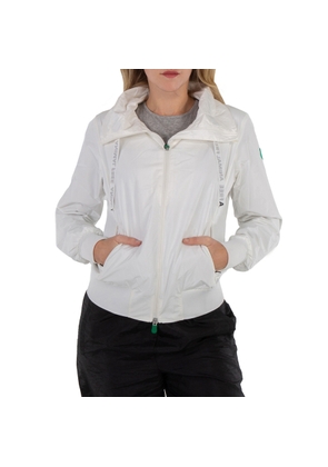 Save The Duck Ladies White Karin Bomber Rain Jacket
