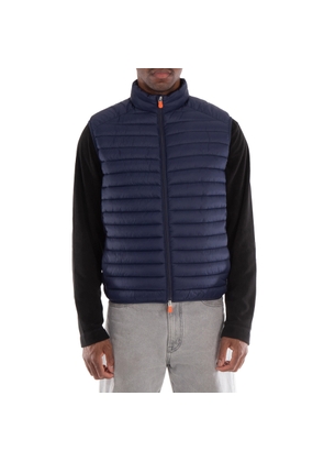 Save The Duck Mens Blue Adam Puffer Vest