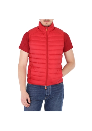 Save The Duck Mens Tango Red Adam Icon Puffer Vest