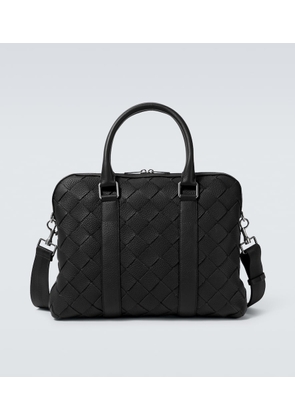 Bottega Veneta Slim Intrecciato leather briefcase