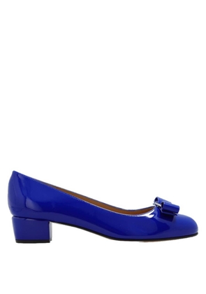 Ferragamo Blue Vara Bow Pump Shoe