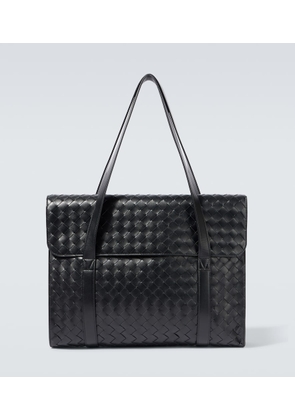 Bottega Veneta Classic Portfolio Intrecciato leather messenger bag