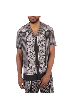 Balmain Colour-Block Paisley Shirt