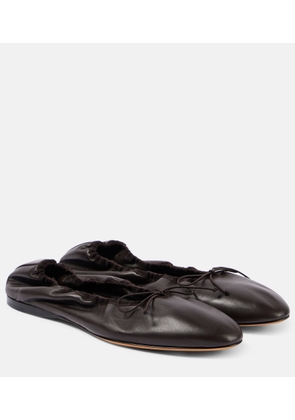 The Row Awar leather ballet flats