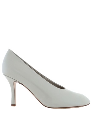 Burberry 85mm Slip-On Leather Pumps