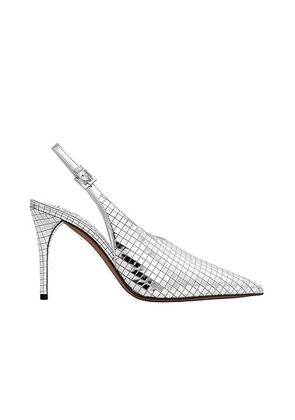 ALAÏA Slingback Pump in Argent - Metallic Silver. Size 36 (also in ).