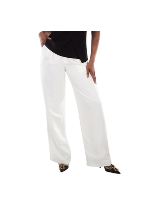 Anine Bing Ladies White Carrie Wide-Leg Trousers