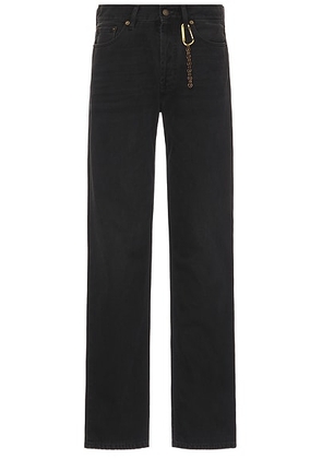 DARKPARK Larry Slim Fit Denim Jeans in Black - Black. Size 30 (also in ).