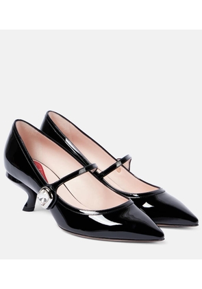 Roger Vivier Virgule Babies patent leather Mary Jane pumps