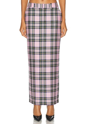 AREA Midi Skirt in Pink Multi - Pink. Size 0 (also in ).