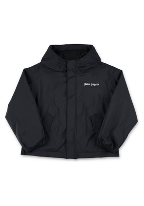 Palm Angels Kids Logo Hooded Windbreaker