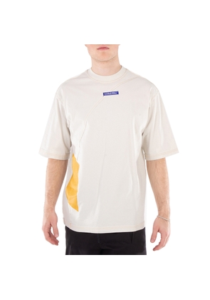 A Cold Wall Mens Beige Aspect Cotton T-Shirt