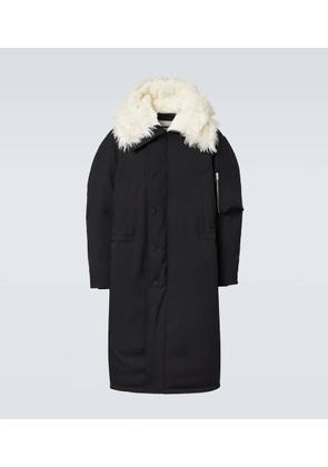Jil Sander Faux fur-trimmed down jacket