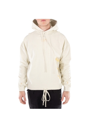 A Cold Wall Mens Beige Shroud Cotton Hoodie