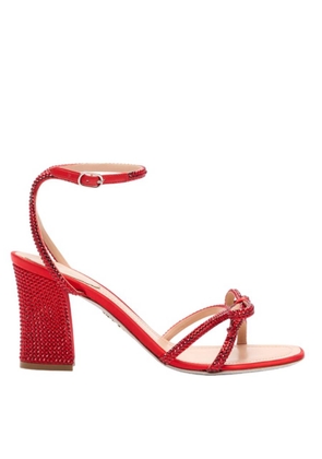 Rene Caovilla Nicole 80 Block-Heel Sandals