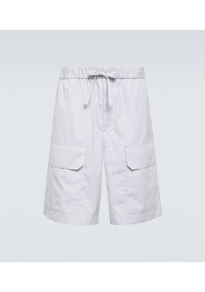 Jil Sander Striped cotton Bermuda shorts