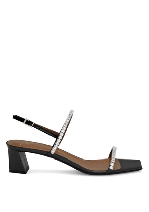 Giuseppe Zanotti Valentiine Crystal 45 Leather Sandals