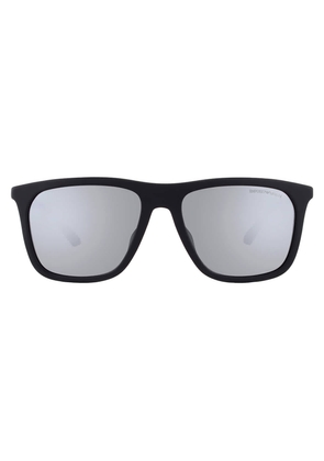 Emporio Armani Grey Mirror Square Mens Sunglasses EA4237F 50016G 57