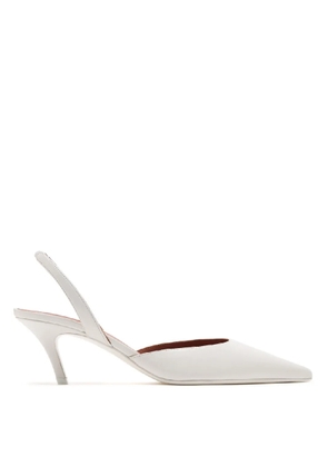 Amina Muaddi Sofia Sling Leather Pumps
