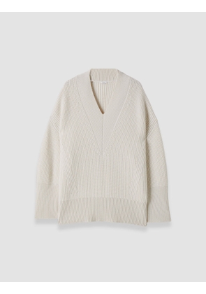 Noel Fisherman Rib Cashmere Jumper - L