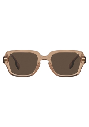 Burberry Eldon Dark Brown Rectangular Mens Sunglasses BE4349 350473 51