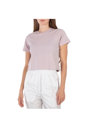 Tibi Ladies Wheat Cotton Cropped T-Shirt