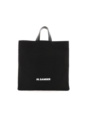 Jil Sander Black Canvas Shopping Bag