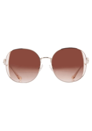 Coach Brown Gradient Round Ladies Sunglasses HC7176B 900574 54