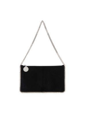 Stella Mccartney Black Velvet Falabella Shoulder Bag