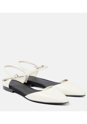 CO Leather slingback flats