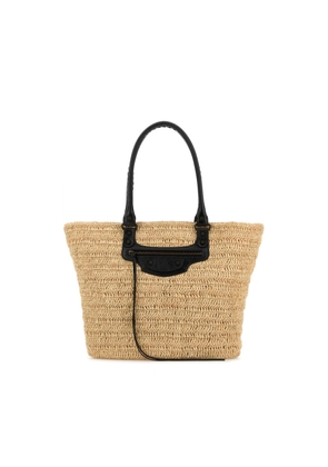 Balenciaga Raffia Medium Le City Shopping Bag