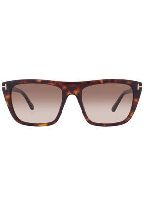 Tom Ford Aslan Smoke Gradient Square Mens Sunglasses FT1175 52B 56