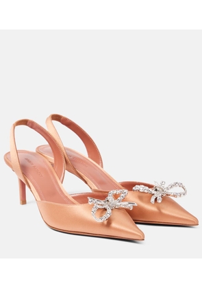 Amina Muaddi Rosie 60 satin slingback pumps