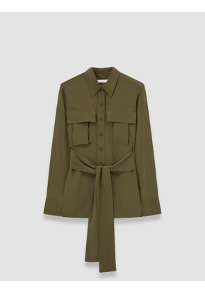 Yas Crepe de Soie Silk Shirt - 32