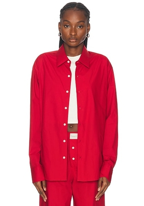 Comme Si La Shirt Classica Shirt in Maraschino - Red. Size XL (also in L, M, S, XS).