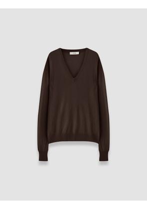 Cashair V Neck Jumper - L