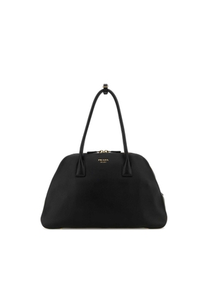 Prada Black Leather Medium Shopping Bag