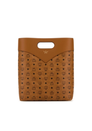 Mcm Printed Canvas Shopping Bag