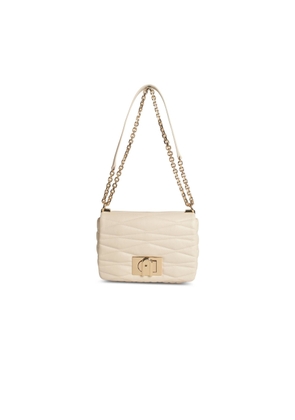Furla 1927 Small Crossbody Bag In Cream Leather